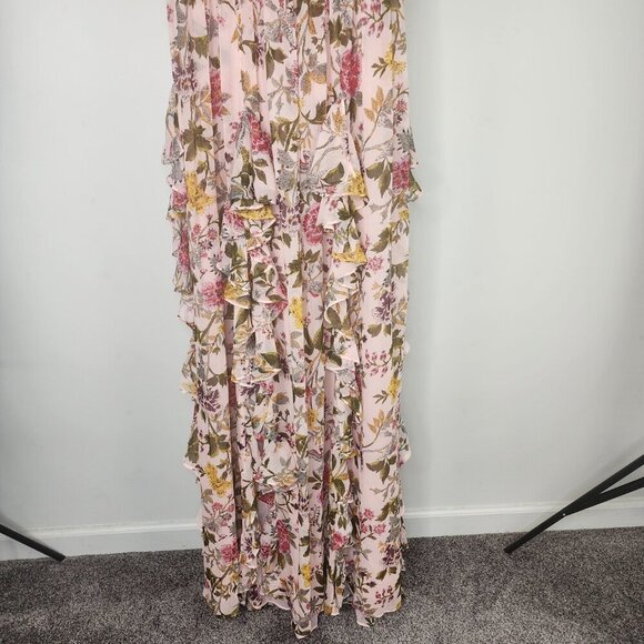 NWT Cinq a Sept Xiomara Floral Dress Gown Soft Pink Multi Size 6 - Picture 9 of 17